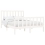 Solid white pine wood bed frame 160x200 cm by vidaXL, Beds and slatted bases - Ref: Foro24-3106714, Price: 144,14 €, Discount: %