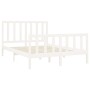 Solid white pine wood bed frame 160x200 cm by vidaXL, Beds and slatted bases - Ref: Foro24-3106714, Price: 144,14 €, Discount: %
