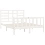 Estructura de cama madera maciza de pino blanco 120x200 cm de vidaXL, Camas y somieres - Ref: Foro24-3107609, Precio: 128,18 ...