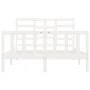 Estructura de cama madera maciza de pino blanco 120x200 cm de vidaXL, Camas y somieres - Ref: Foro24-3107609, Precio: 124,88 ...