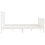 Estructura de cama madera maciza de pino blanco 120x200 cm de vidaXL, Camas y somieres - Ref: Foro24-3107609, Precio: 124,88 ...