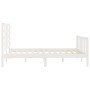 Solid white pine wood bed frame 120x200 cm by vidaXL, Beds and slatted bases - Ref: Foro24-3107609, Price: 128,25 €, Discount: %