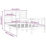 Solid white pine wood bed frame 120x200 cm by vidaXL, Beds and slatted bases - Ref: Foro24-3107609, Price: 128,25 €, Discount: %