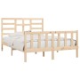 Estructura de cama de madera maciza de pino 160x200 cm de vidaXL, Camas y somieres - Ref: Foro24-3107623, Precio: 131,48 €, D...