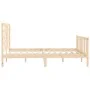 Estructura de cama de madera maciza de pino 160x200 cm de vidaXL, Camas y somieres - Ref: Foro24-3107623, Precio: 129,88 €, D...