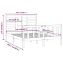 Estructura de cama de madera maciza de pino 160x200 cm de vidaXL, Camas y somieres - Ref: Foro24-3107623, Precio: 131,48 €, D...