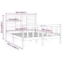 Solid pine wood bed frame 160x200 cm by vidaXL, Beds and slatted bases - Ref: Foro24-3107623, Price: 129,75 €, Discount: %