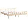 Solid wood bed frame 160x200 cm by vidaXL, Beds and slatted bases - Ref: Foro24-810689, Price: 110,42 €, Discount: %