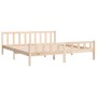 Solid wood bed frame 160x200 cm by vidaXL, Beds and slatted bases - Ref: Foro24-810689, Price: 128,44 €, Discount: %