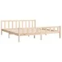 Solid wood bed frame 160x200 cm by vidaXL, Beds and slatted bases - Ref: Foro24-810689, Price: 110,42 €, Discount: %