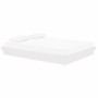 Estructura de cama madera maciza blanca King Size 150x200 cm de vidaXL, Camas y somieres - Ref: Foro24-819913, Precio: 179,47...