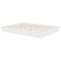 Weißes Massivholzbettgestell King Size 150x200 cm von vidaXL, Betten und Lattenroste - Ref: Foro24-819913, Preis: 145,87 €, R...