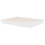 Weißes Massivholzbettgestell King Size 150x200 cm von vidaXL, Betten und Lattenroste - Ref: Foro24-819913, Preis: 179,55 €, R...