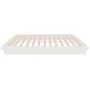 Weißes Massivholzbettgestell King Size 150x200 cm von vidaXL, Betten und Lattenroste - Ref: Foro24-819913, Preis: 145,87 €, R...