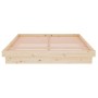 Solid wood double bed frame 135x190 cm by vidaXL, Beds and slatted bases - Ref: Foro24-819947, Price: 140,44 €, Discount: %