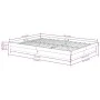 Solid wood double bed frame 135x190 cm by vidaXL, Beds and slatted bases - Ref: Foro24-819947, Price: 114,12 €, Discount: %