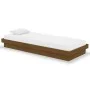 Honey brown solid wood bed frame 75x190 cm by vidaXL, Beds and slatted bases - Ref: Foro24-819935, Price: 87,94 €, Discount: %