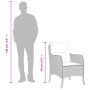 Set comedor jardín 7 pzas y cojines ratán sintético gris