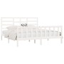 Weißer Massivholzbettrahmen Supe King 180x200 cm von vidaXL, Betten und Lattenroste - Ref: Foro24-3107629, Preis: 166,29 €, R...