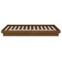 Estructura de cama madera maciza marrón miel 75x190 cm de vidaXL, Camas y somieres - Ref: Foro24-819935, Precio: 120,20 €