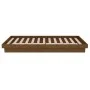 Honey brown solid wood bed frame 75x190 cm by vidaXL, Beds and slatted bases - Ref: Foro24-819935, Price: 87,94 €, Discount: %