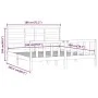Estructura de cama madera maciza blanco Supe King 180x200 cm de vidaXL, Camas y somieres - Ref: Foro24-3107629, Precio: 163,9...