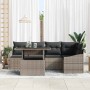 Conjunto de sofá de jardín 6 pcs Gris 100 x 55 x 73 cm