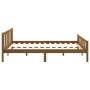 Honey brown solid wood bed frame 120x200 cm by vidaXL, Beds and slatted bases - Ref: Foro24-810677, Price: 118,42 €, Discount: %