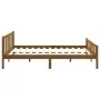 Honigbrauner Massivholzbettrahmen 120x200 cm von vidaXL, Betten und Lattenroste - Ref: Foro24-810677, Preis: 116,91 €, Rabatt: %