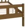 Honigbrauner Massivholzbettrahmen 120x200 cm von vidaXL, Betten und Lattenroste - Ref: Foro24-810677, Preis: 116,91 €, Rabatt: %