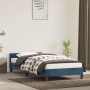 Dark blue velvet bed frame with headboard 90x190 cm by vidaXL, Beds and slatted bases - Ref: Foro24-347547, Price: 95,72 €, D...
