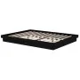 Schwarzer Massivholzbettrahmen King Size 150x200 cm von vidaXL, Betten und Lattenroste - Ref: Foro24-819916, Preis: 124,41 €,...