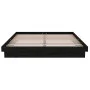 Schwarzer Massivholzbettrahmen King Size 150x200 cm von vidaXL, Betten und Lattenroste - Ref: Foro24-819916, Preis: 124,41 €,...