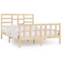 Estructura de cama madera maciza de pino 120x200 cm de vidaXL, Camas y somieres - Ref: Foro24-3107608, Precio: 117,98 €, Desc...