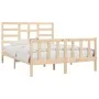 Estructura de cama madera maciza de pino 120x200 cm de vidaXL, Camas y somieres - Ref: Foro24-3107608, Precio: 116,56 €, Desc...
