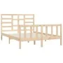 Estructura de cama madera maciza de pino 120x200 cm de vidaXL, Camas y somieres - Ref: Foro24-3107608, Precio: 116,56 €, Desc...
