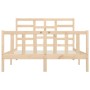 Estructura de cama madera maciza de pino 120x200 cm de vidaXL, Camas y somieres - Ref: Foro24-3107608, Precio: 117,98 €, Desc...