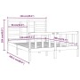 Estructura de cama madera maciza de pino 120x200 cm de vidaXL, Camas y somieres - Ref: Foro24-3107608, Precio: 117,98 €, Desc...