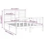Solid pine wood bed frame 120x200 cm by vidaXL, Beds and slatted bases - Ref: Foro24-3107608, Price: 116,56 €, Discount: %