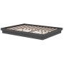 Gray solid wood bed frame King Size 150x200 cm by vidaXL, Beds and slatted bases - Ref: Foro24-819914, Price: 124,41 €, Disco...