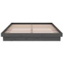 Gray solid wood bed frame King Size 150x200 cm by vidaXL, Beds and slatted bases - Ref: Foro24-819914, Price: 124,41 €, Disco...