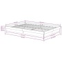 Gray solid wood bed frame King Size 150x200 cm by vidaXL, Beds and slatted bases - Ref: Foro24-819914, Price: 124,41 €, Disco...