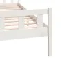 White solid wood bed frame 160x200 cm by vidaXL, Beds and slatted bases - Ref: Foro24-810690, Price: 151,03 €, Discount: %