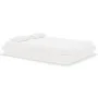 Estructura de cama de madera maciza blanca 135x190 cm de vidaXL, Camas y somieres - Ref: Foro24-819948, Precio: 122,00 €, Des...