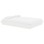 Estructura de cama de madera maciza blanca 135x190 cm de vidaXL, Camas y somieres - Ref: Foro24-819948, Precio: 166,74 €, Des...