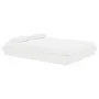 Estructura de cama de madera maciza blanca 135x190 cm de vidaXL, Camas y somieres - Ref: Foro24-819948, Precio: 122,00 €, Des...