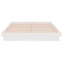 Weißer Massivholzbettrahmen 135x190 cm von vidaXL, Betten und Lattenroste - Ref: Foro24-819948, Preis: 166,83 €, Rabatt: %