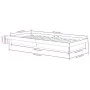 Black single solid wood bed frame 75x190 cm by vidaXL, Beds and slatted bases - Ref: Foro24-819936, Price: 101,11 €, Discount: %