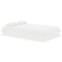 Small double bed frame white solid wood 120x190cm by vidaXL, Beds and slatted bases - Ref: Foro24-819943, Price: 160,94 €, Di...