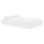 Small double bed frame white solid wood 120x190cm by vidaXL, Beds and slatted bases - Ref: Foro24-819943, Price: 160,94 €, Di...